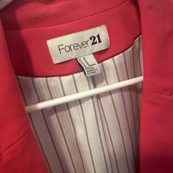 Women's Pink Forever 21 Blazer - Picture 2 of 5